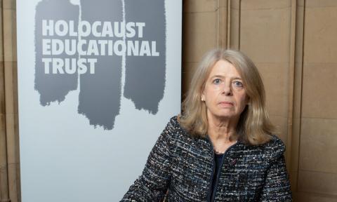 Harriett Baldwin MP signs the Holocaust Educational Trust Book of Commitment
