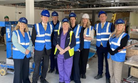 Harriett Baldwin MP joins a tour of the new County Emergency Department
